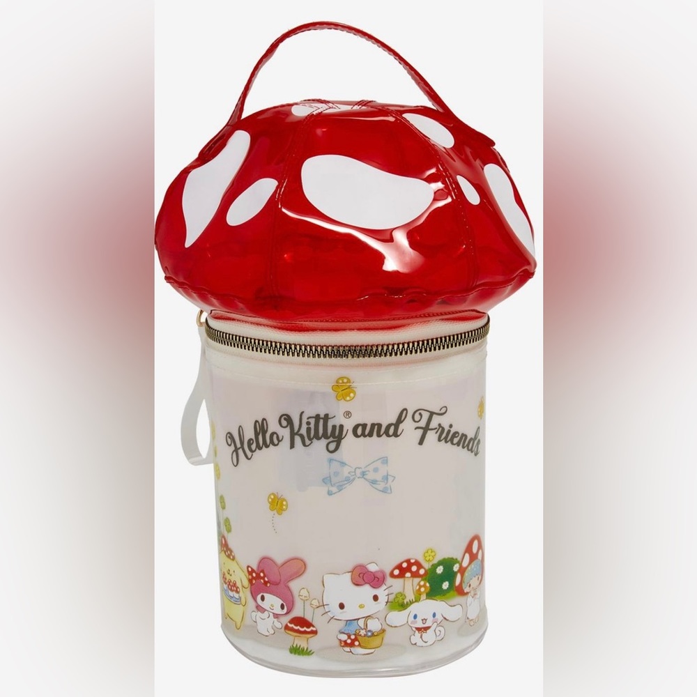 Sanrio Hello Kitty & Friends Mushroom Cosmetic Bag - BoxLunch Exclusive
